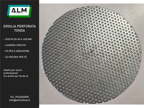 Griglia perforata tonda - griglia,